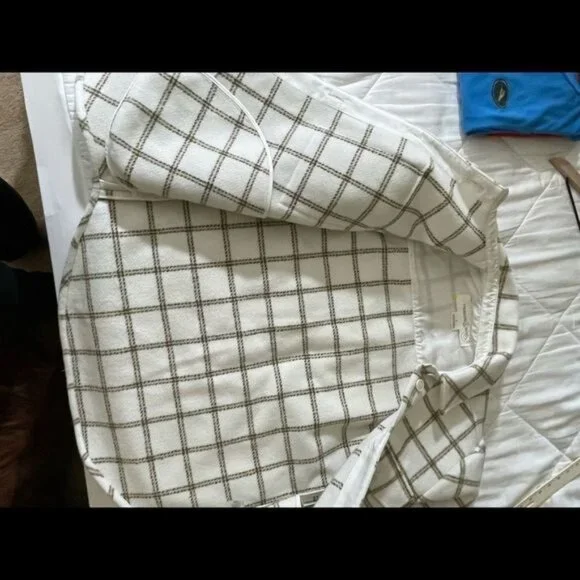 Treasure & Bond Plaid Button Down Carson Pane Boxy Women's Small Shirt J… - Picture 8 of 14